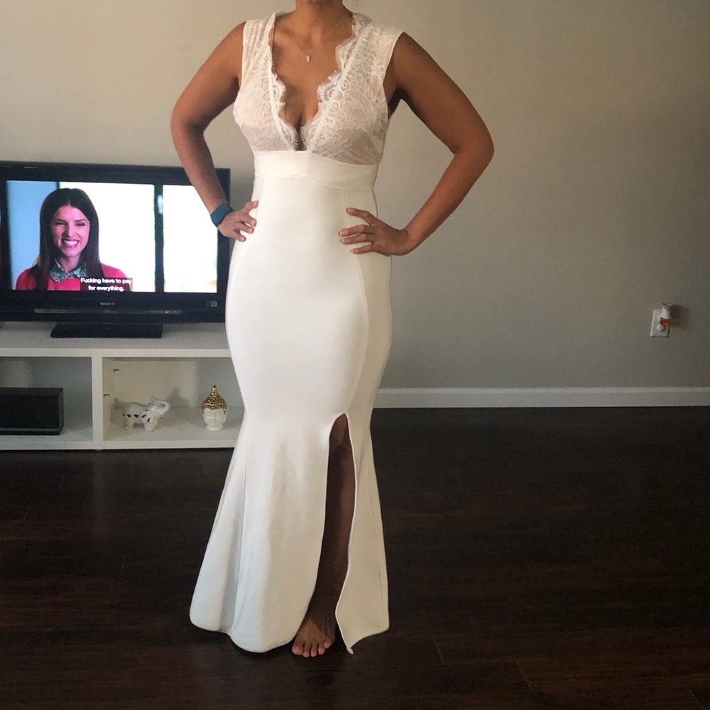 NWOT House of CB White Balere Dress